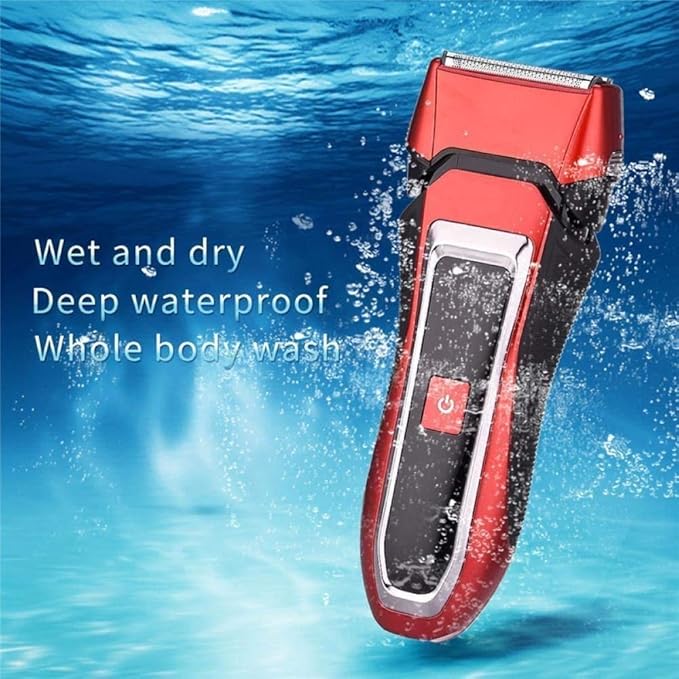 Electric Razor for Men-Rechargeable Men Professional Rechargeable Men's Shaver Waterproof Double Blade Reciprocating Binocular Electric Shaver