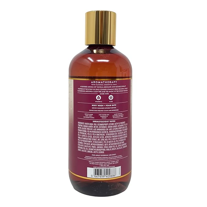 Bath &amp Body Works Aromatherapy Vanilla Nutmeg - Ultimate Hydration Body Cream Body Wash + Foam Bath with a Natural Oats Soap