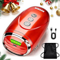 WMARK Barber Massager/Cordless HandheldMassager Charge Neck/Legs/Hand/FaceMassager 2 Massage Nodes 2600AMHRed