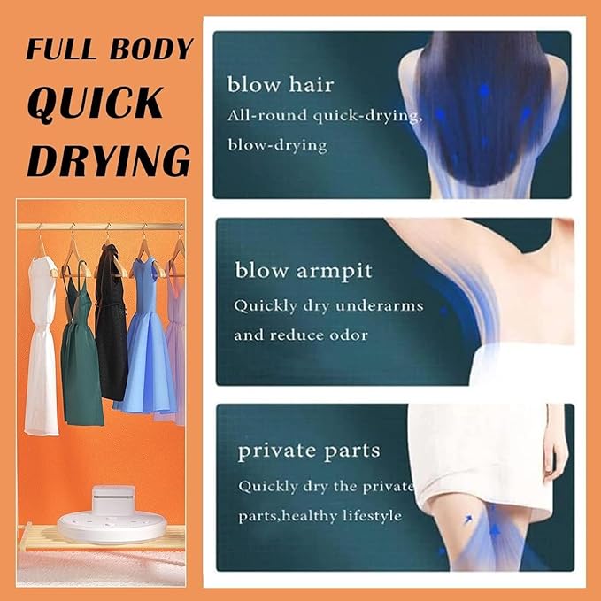 Full Body Dryer After Shower Negative Ion Full Body Dryer 2500W Waterproof Heater Blow Dryer Foot Touch Screen Body Care Dryer