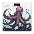 Octopus Tentacles Scale for Body Weight Anti-Slip Digital Bathroom Scale Sturdy Toughened Glass Weighing Scales High Precision Safe Rounded Corners Smart Scales
