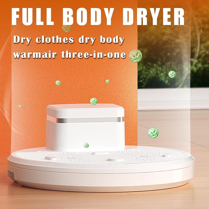 Full Body Dryer After Shower 2500W Intelligent Body Hair Heater Blow Dryer With Constant Temperature 20-45℃ Full Body Dryer Machine With Anti-Slip Mats Household Bathroom Dryer Foot Touch Screen