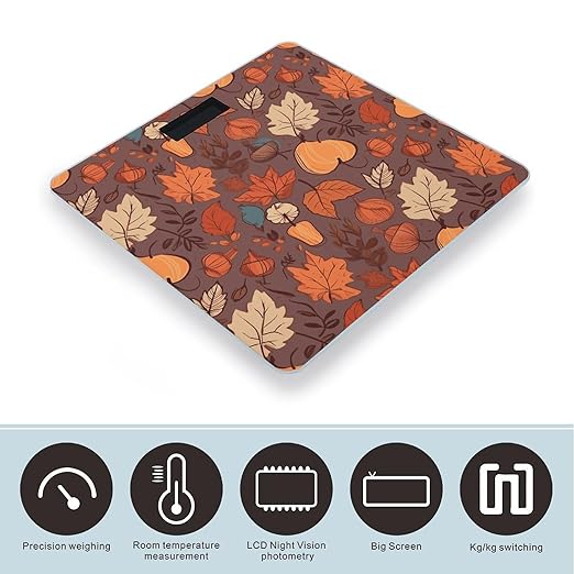Fall Smart Scale for Body Weight Accurate Bathroom Scale with LED Display Digital Weight Scales Weighing Machine High Precision Scales for Bath Home