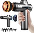 Massage Gun with Heat Compact Handheld Massager for Home Office &amp Gym Mini Massage Gun with 7 Massage Heads Quiet and Portable