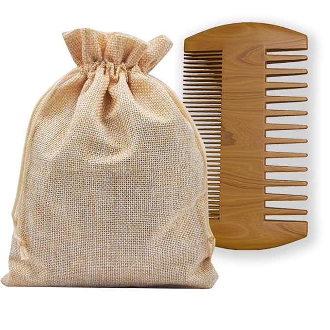 Beard Grooming Kit For Men With Boar Bristle Brush And Wooden Comb Beard Care Set For Mustache And Facial Hair