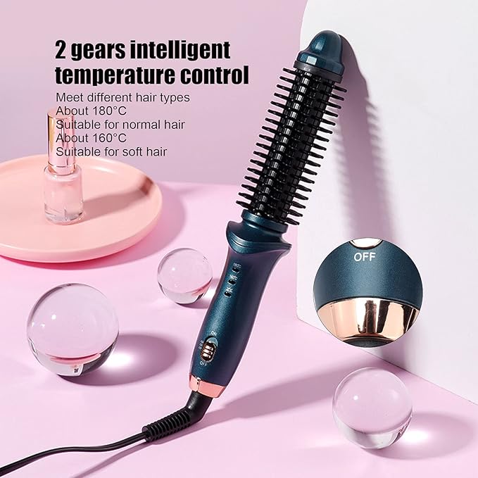 Curling Iron Smart 2 in 1 Thermostatic Straight Curly Hair Dual Purpose Curling Brush Portable for Home for Beauty Center