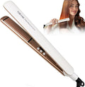 Flat Iron Hair Straightener Ultra-Thin Nano Titanium 1 ¼ inch Thin Hair Iron 10-Second Heat-up Auto Shut-Off 2-in-1 Hair Straightening and Flat Iron Curler with Transparent LED Display