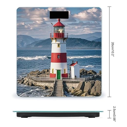 Santa Claus Lighthouse Scale for Body Weight Smart Scales Digital Bathroom Scale High Precision Weighing Scales with Large Display Weighing Machine for People