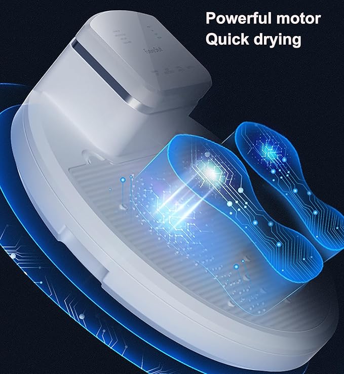 Full Body Dryer Machine Whole Body Blow Dryer with Dust Filter Negative Ions Lock Water Cold/hot Air Adjustment High/Low Speed Adjustment Foot Touch Control for SPA Bathroom Sports