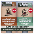 Dr. Squatch Invisible Glide Natural Men’s Deodorant – Smooth Glide No Stains – Aluminum Free Deodorant Men – Safe for Sensitive Skin – Wood Barrel Bourbon + Rainforest Rapids 2.65oz (2-Pack)
