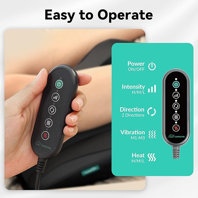 Snailax Shiatsu Lower Back Neck Massager with Heat Kneading Back Massager for Back Pain Relief Deep Tissue Vibration Massage Pillow Ideal Gifts for Men Women Mom Dad