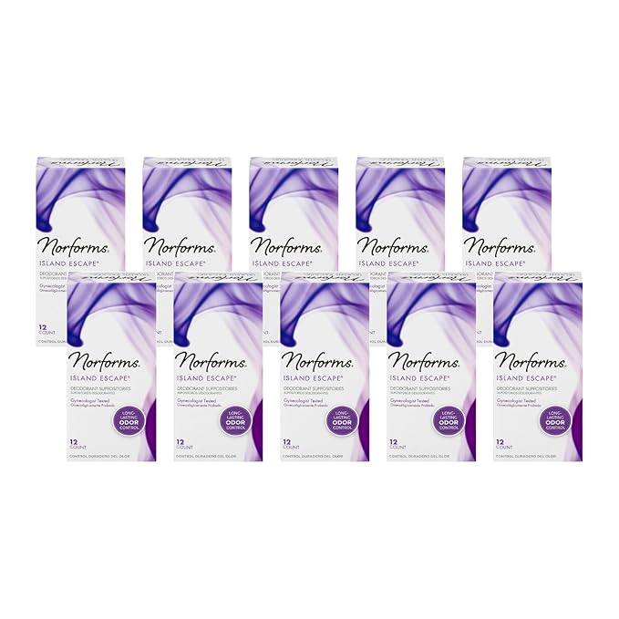 Norforms Suppositories Island Escape 12 Each (Pack of 10)