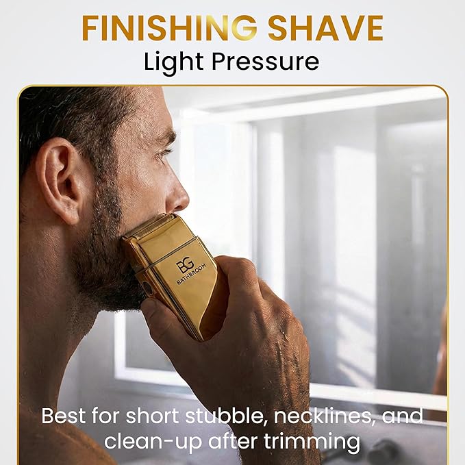 BG-14205 Electric Shaver Replacement Head Cordless Shaver Blade Kit Titanium Foil Assembly and Inner Cutters Durable Resistant Cutter Smooth Saving No Bump/Irritation