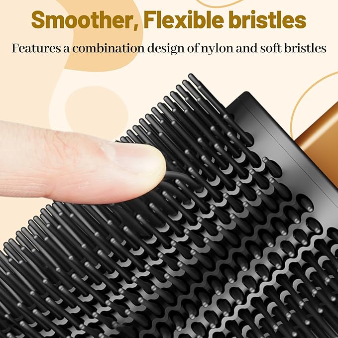 Filter Cage Cover and Upgraded Large Round Volumizing Brush for Dyson Airwrap