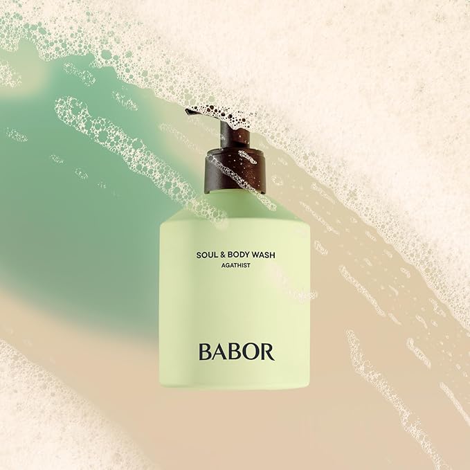 BABOR Soul &amp Body Wash Agathist Aroma Shower Gel for Dry and Sensitive Skin Nourishing and Refreshing Shower Gel with Vitamins Invigorating Fragrance with Hyaluronic Acid Vegan 250 ml