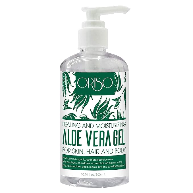 Tea Tree Oil Body Wash and Aloe Vera Gel with Organic Aloe Vera Cold Pressed bundle