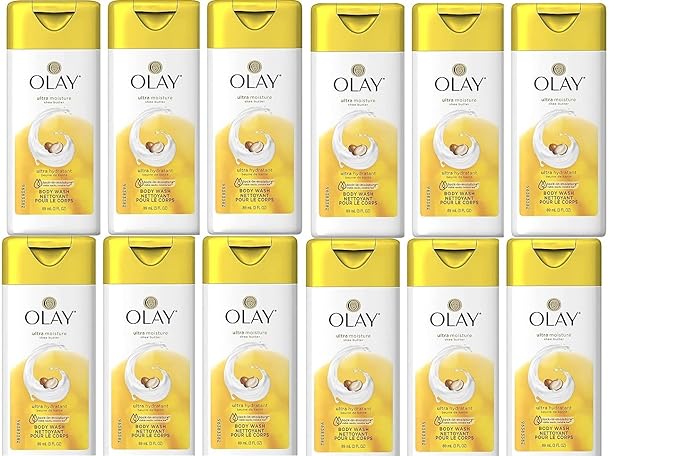 Olay Body Wash 3 Ounce Moisture Shea Butter (12 Pieces) (88ml)