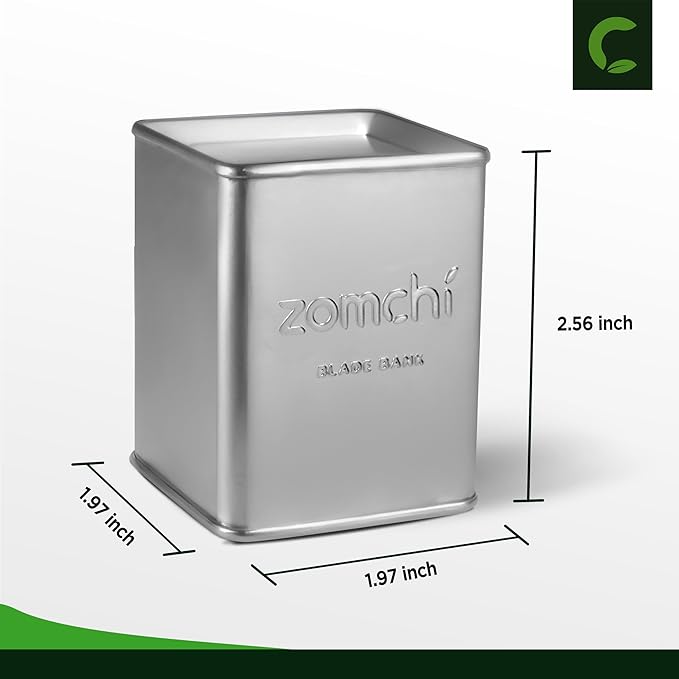 Double Edge Safety Razor with 100 Counts Safety Razor Blades for Shaving and Razor Blade Bank