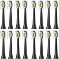 4/8/12/16pcs Replacement Toothbrush Heads Compatible for with Brush Head 4100 6500 6100 7500 5300 1100(16pcs Black)