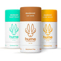 Hume Supernatural Roll On Aluminum Free Deodorant for Women &amp Men - Safe for Sensitive Skin - Probiotic and Plant-Based - Long-Lasting Moisture Absorbing (Desert Bloom Out West &amp Amber Woods)