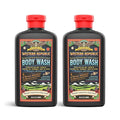 Men's Body Wash | Aviator's Eucalyptus &amp Fresh Citrus Scent | Hydrating &amp Anti-Aging Formula with Aloe Niacinamide &amp Hyaluronic Acid (2 Pack) | Made in USA