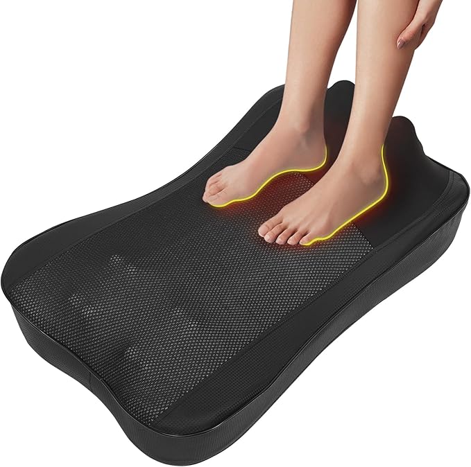 Back Massager with Heat Electric Kneading Neck Shoulder and Lumbar Massage Pad 3 Speed Intensity 15 Min Auto Timer Home Office Use for Relaxation Gift for Papa Mama Parent