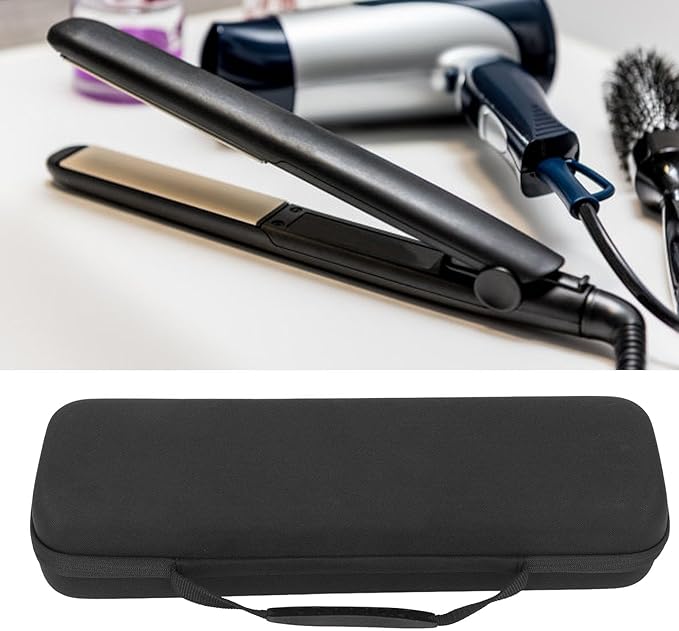 Carry Travel Case Hair Straightener EVA Case with Internal Mesh Pocket Double Zipper Design for Airstrait for Hair Straightener