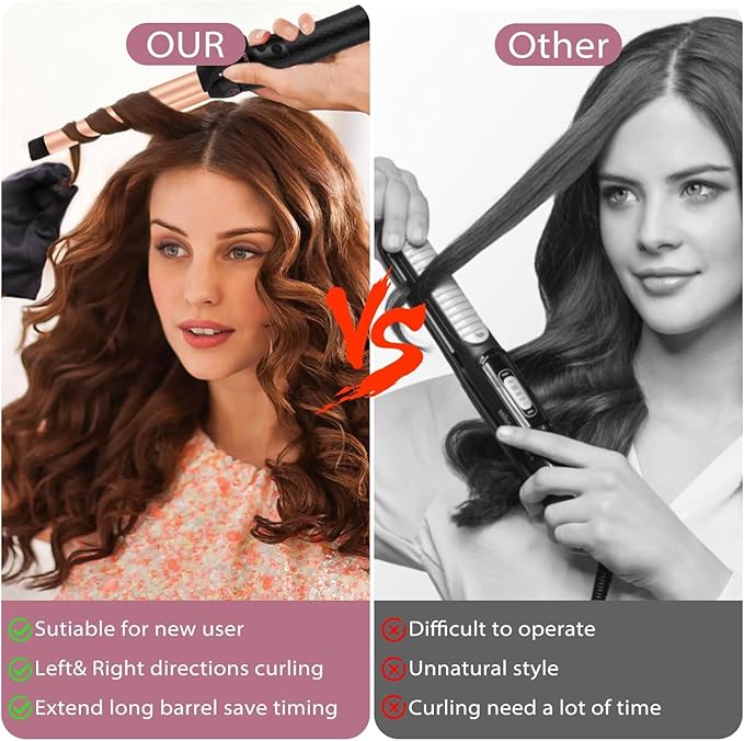 Rotating Curling Iron 1 Inch and 150000 RPM High-Speed Brushless Motor Hair Dryer