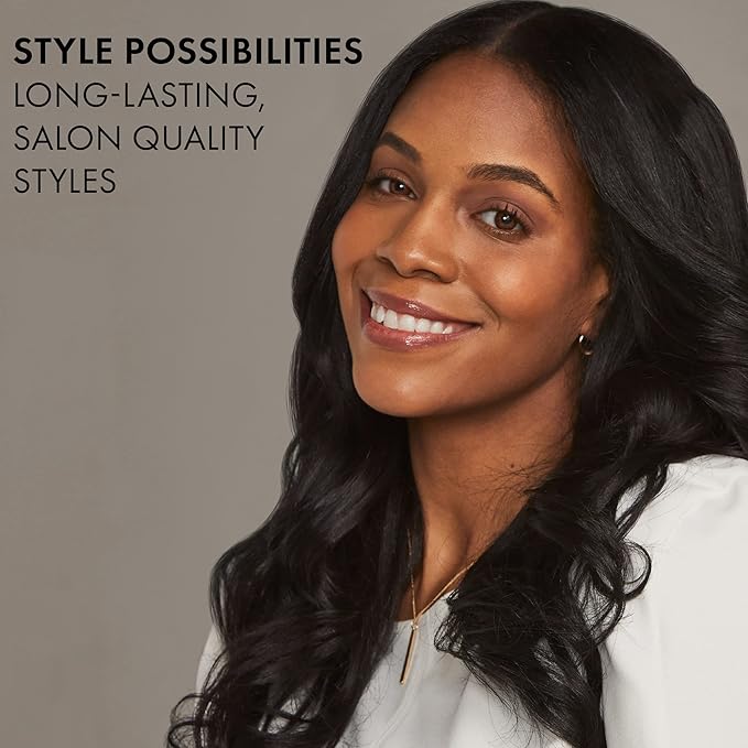 Hot Tools Black Gold Evolve Ionic Flat Iron and Curling Iron | Long-Lasting Curls Defined Waves (1 in)