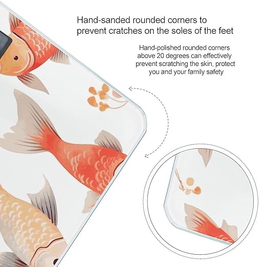 Fish Smart Scale for Body Weight Accurate Bathroom Scale with LED Display Digital Weight Scales Weighing Machine High Precision Scales for Bath Home