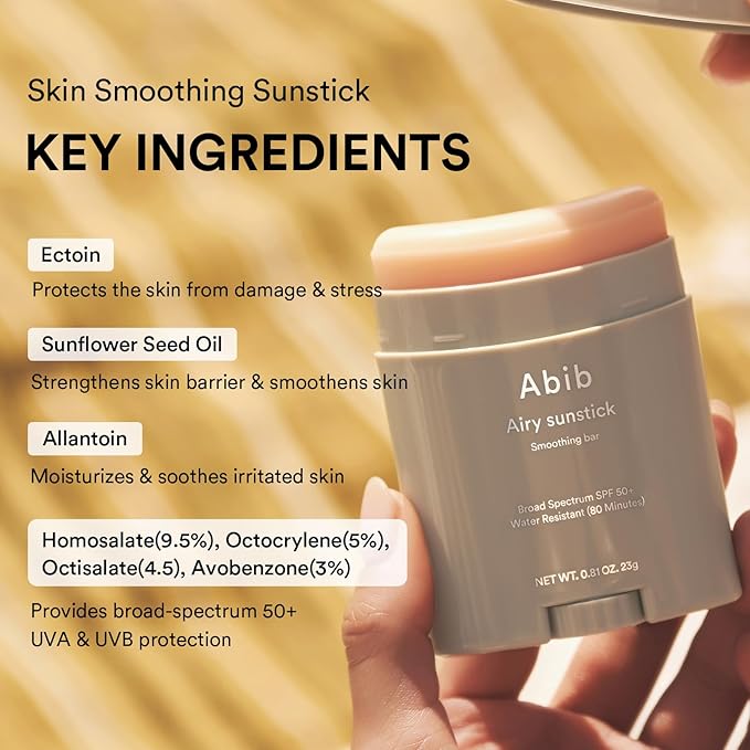 Abib Airy&ampWatery Sun Care Duo SPF50+ Broad Spectrum Duo Oil Control &amp Hydrating Sunscreen Set No White Cast Lightweight Korean Sunscreen 2 Count