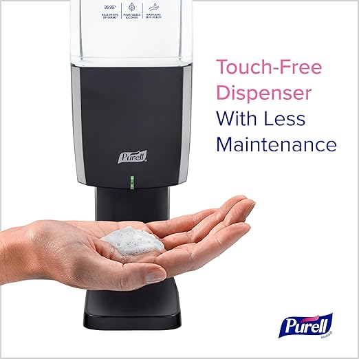 PURELL ES10 Sanitizer Starter Kit Automatic Graphite Dispenser with 1200 mL PURELL Advanced Hand Sanitizer Foam Refill (Pack of 1) - 8353-1G