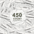 450 Count Unflavored Dental Floss Picks Individually Wrapped Travel Dental Flossers
