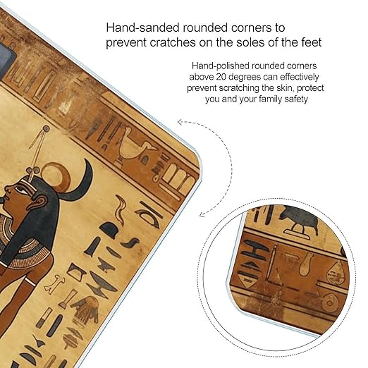 Ancient Egyptian Digital Bathroom Scale for Body Weight Weighing Scale with Backlit LCD Display High Precision Measurements &amp Measures Weight Up to 180kg