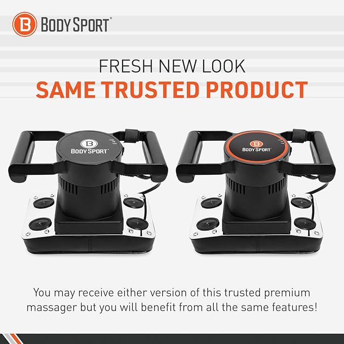 Body Sport Therapeutic Dual Speed Professional Vibrating Massager for Pain &amp Aching Muscle Relief – High-Powered Effective Chiropractic Myofascial Release Tool &amp Trigger Point Therapy