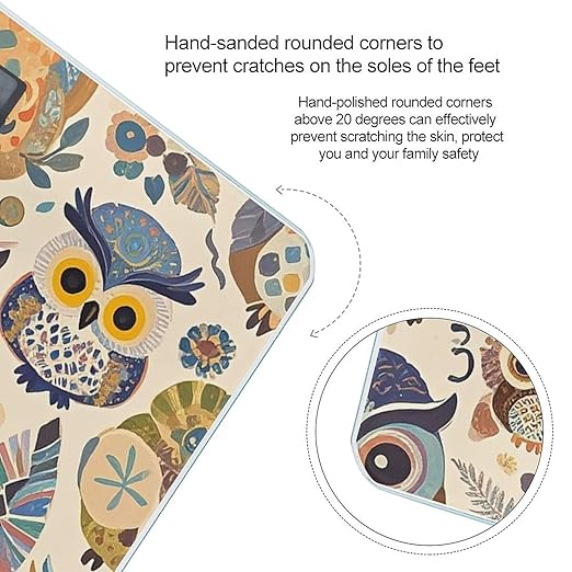 Color Owl Pattern Scale for Body Weight Smart Scales Digital Bathroom Scale High Precision Weighing Scales with Large Display Weighing Machine for People