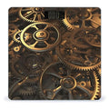 Cool Steampunk Gears Bathroom Scale for Body Weight Bathroom Weighing Scale with Backlit LCD Display Highly Accurate Measures Weight Up to 180kg