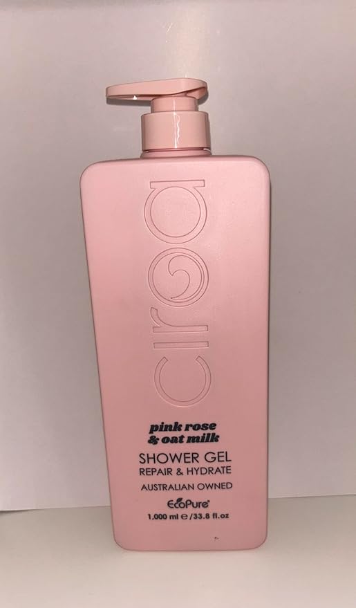 Pink Rose &amp Oat Milk Shower Gel Repair &amp Hydrate Dermatologically Tested &amp Vegan Friendly (Pack Of 1) 33.8 Fl Oz