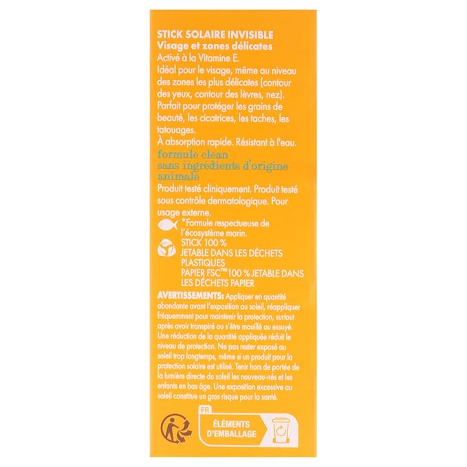 Invisible Sunscreen Stick SPF 50 Plus by Pupa Milano for Unisex - 0.4 oz Sunscreen