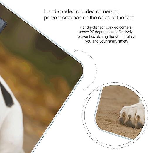 Basset Hound Weight Scale for Body Weight Digital Bathroom Scale High Capacity Accurate Digital Weighing Scales and Easy-to-Read on Backlit LCD Display Scales