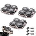 Replacement Head Compatible with Pitbulls Gold PROSilver PRO Platinum PROButterfly Kiss PRO - Hypoallergenic Stainless Steel Shaver Foil Replacement - 4D Floating Razor Blades 3 Pack