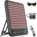 Red Light Therapy Panel 225 Dual-Chip LEDs with 660nm Red &amp 850nm Near Infrared Light for Face Skin Sleep Body Relaxation Portable Therapy Panel with Stand &amp Timer