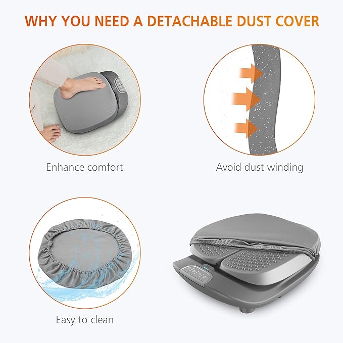 Snailax Vibration Foot Massager with HeatRemote ControlAdjustable Vibration Speed Electric Massager Machine for CirculationPlantar Fasciitis Pain
