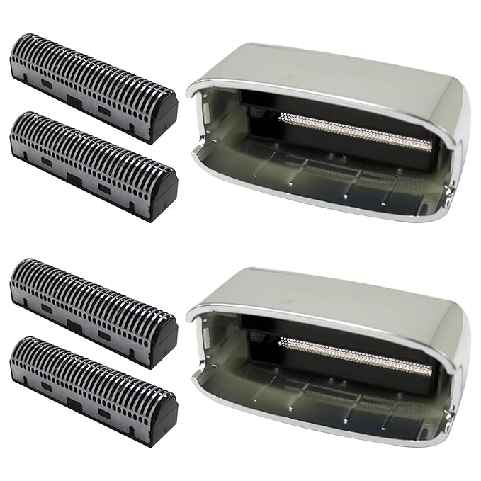 2-Pack Replacement Foil and Cutters Compatible for BaBylisPRO Double Foil Shaver Replacement Foil Compatible for BaBylisPRO FXFS2 Shaver - Silver