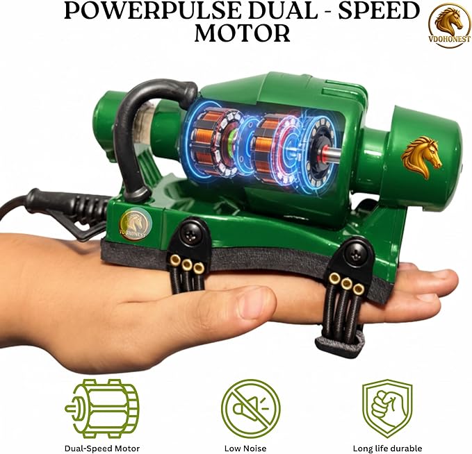Powerful Double Speed Floating Action for Full Body Massager Corded Electric Powered Barber Massager Green