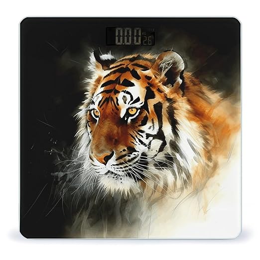 Tiger Weight Scale for Body Weight Digital Bathroom Scale High Capacity Accurate Digital Weighing Scales and Easy-to-Read on Backlit LCD Display Scales