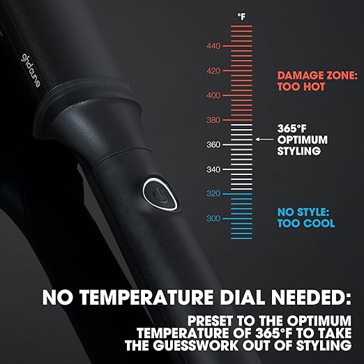ghd Curve® Professional Hair Curling Irons &amp Wands | Soft Waves Classic and Tight Curls | 0.5 –1.5 Inch Barrels’ | 365ºF Styling Temp Preventing Heat Damage + Auto Sleep Mode
