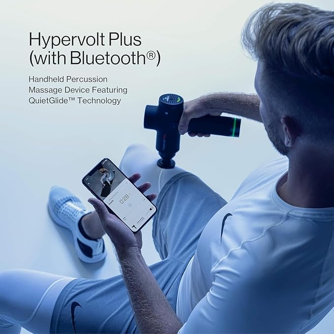 Hyperice Hypervolt Plus with Bluetooth and Heated Head Recovery Bundle