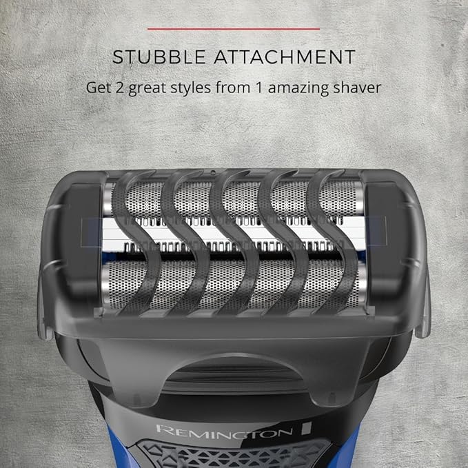 Remington Comfort Series Foil Shaver for Men Electric Shaver Pop-up Trimmer Blue PF7400E