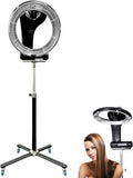 3-in-1 Salon Hair Dryer with LCD Display - 950W/1200W Wall Mountable Hooded Dryer with Adjustable Timer &amp Temperature Control for Hair Coloring Processing and Black Premium Floor-Standing (Versio